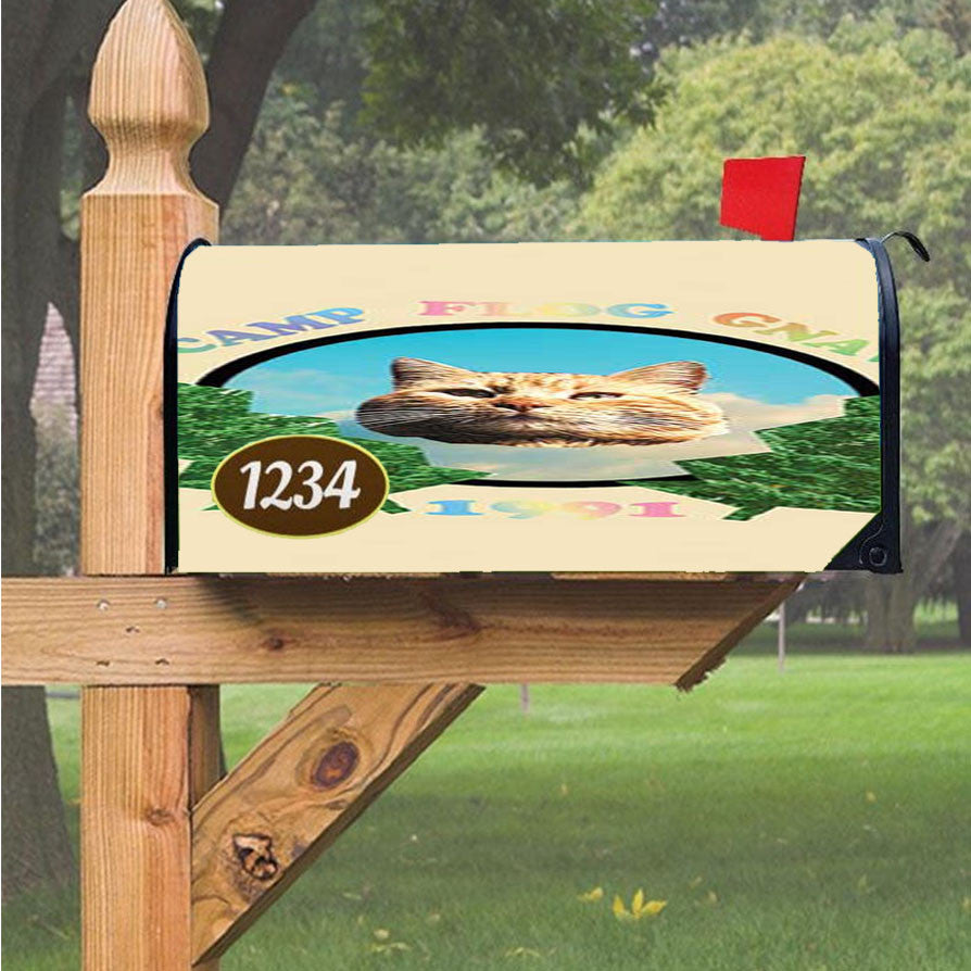 Odd Future Cat Crest Magnetic Mailbox Cover 18" X 21" Outdoor Decor