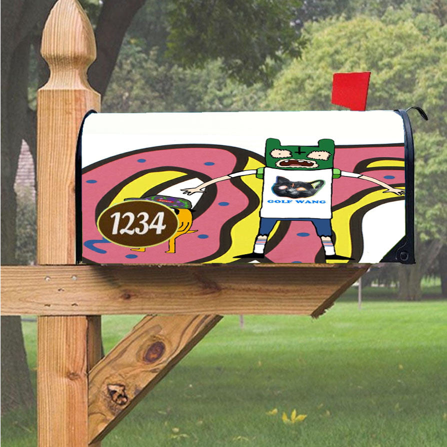 Odd Future Time Magnetic Mailbox Cover 18" X 21" Outdoor Decor