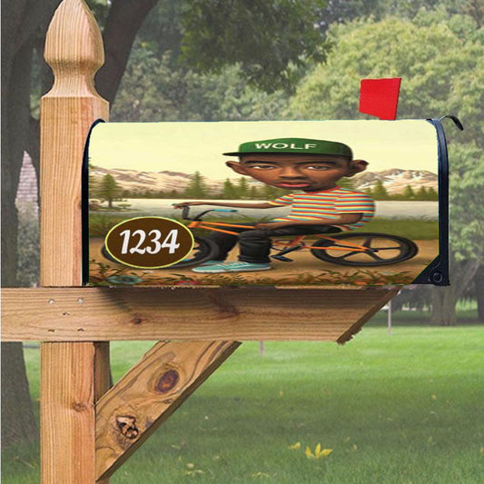 Odd Future Tyler Bike Paint Magnetic Mailbox Cover 18" X 21" Outdoor Decor