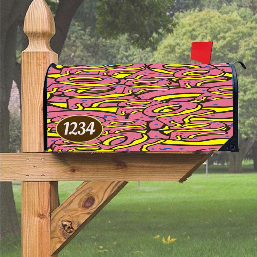 Of Odd Future Donut Magnetic Mailbox Cover 18" X 21" Outdoor Decor