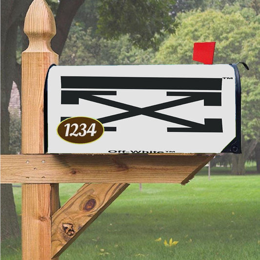 Off White 5 Magnetic Mailbox Cover 18" X 21" Outdoor Decor