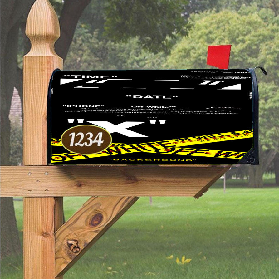 Off White Abloh Virgil Magnetic Mailbox Cover 18" X 21" Outdoor Decor