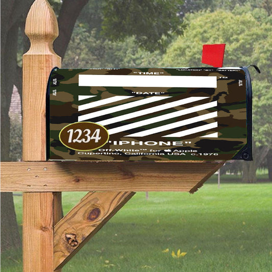 Off White Army 1 Magnetic Mailbox Cover 18" X 21" Outdoor Decor