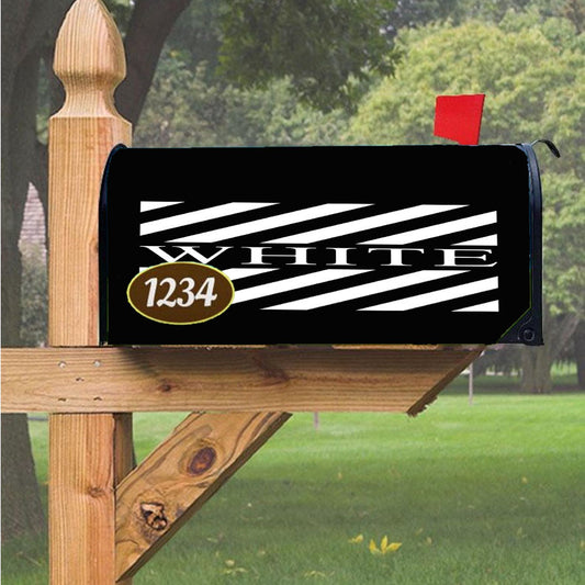 Off White Bunny Joeson Magnetic Mailbox Cover 18" X 21" Outdoor Decor