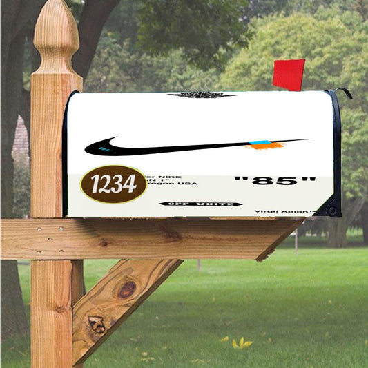Off White For Nike X Air Jordan Magnetic Mailbox Cover 18" X 21" Outdoor Decor