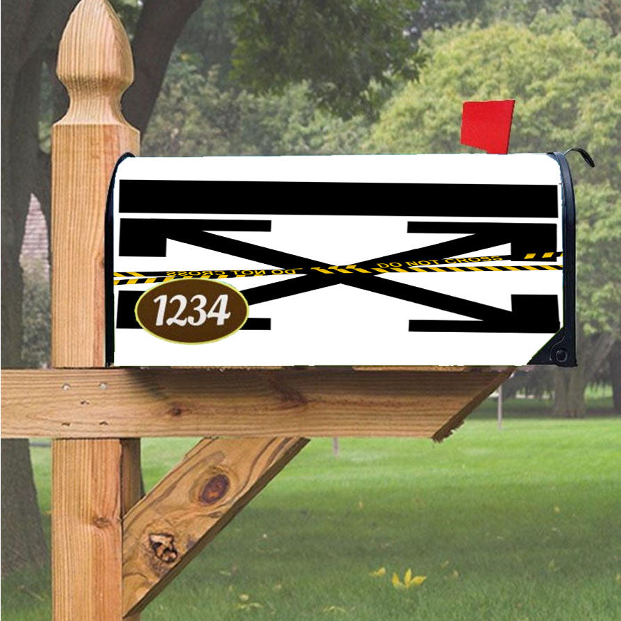 Off White Funny Magnetic Mailbox Cover 18" X 21" Outdoor Decor
