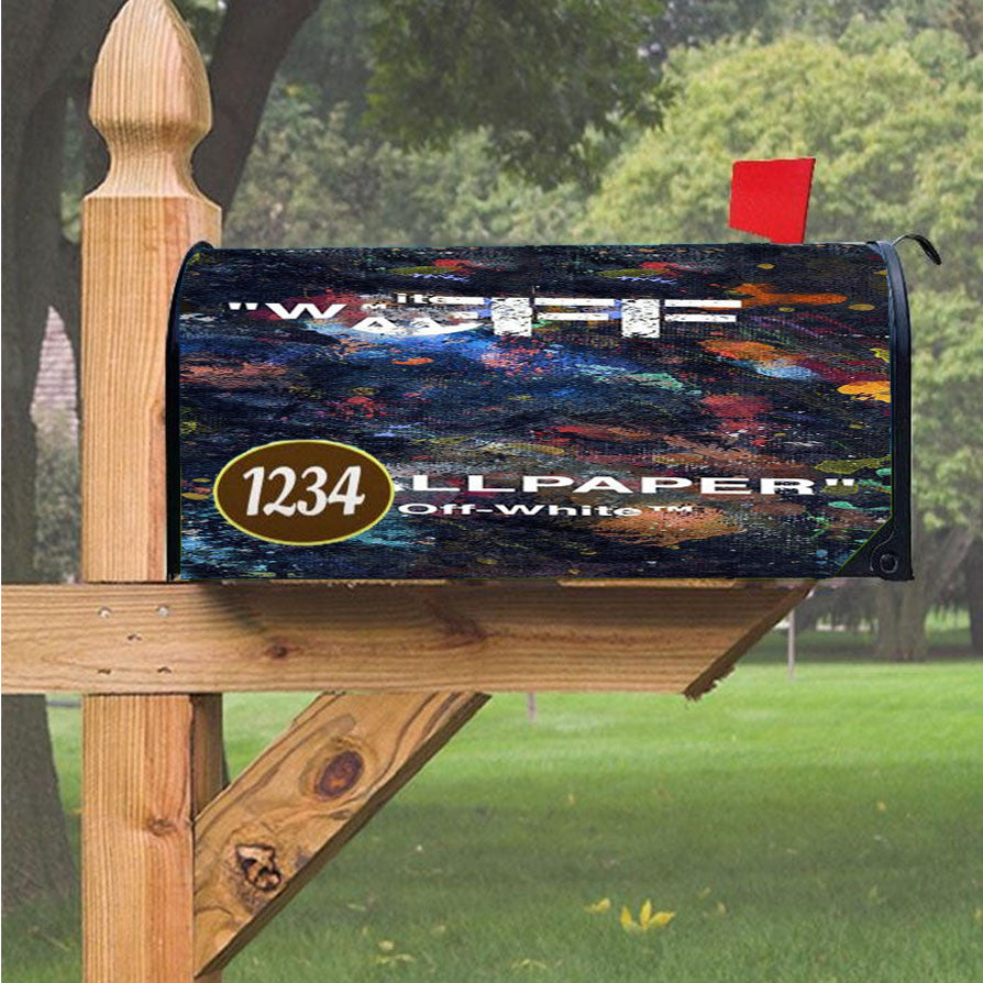 Off White Hypebeast Magnetic Mailbox Cover 18" X 21" Outdoor Decor