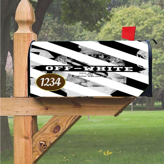 Off White Virgil Abloh Magnetic Mailbox Cover 18" X 21" Outdoor Decor