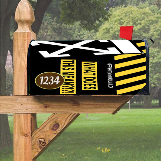 Off White Wallpaper What Does This Mean Magnetic Mailbox Cover 18" X 21" Outdoor Decor
