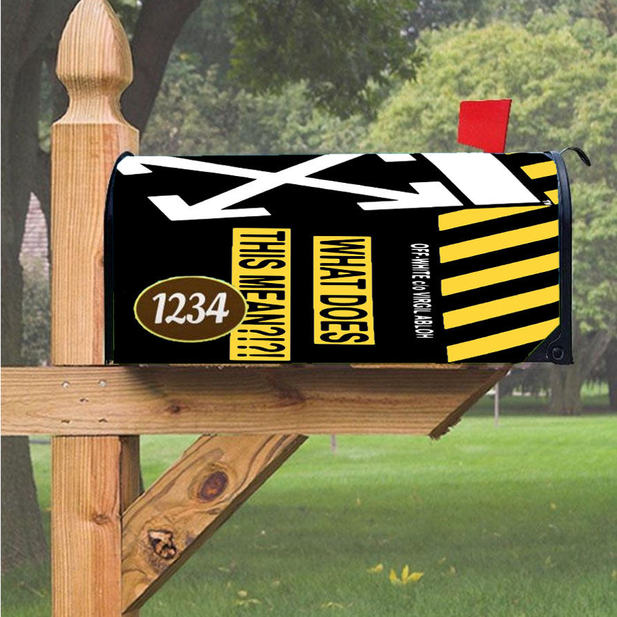 Off White What Does Magnetic Mailbox Cover 18" X 21" Outdoor Decor