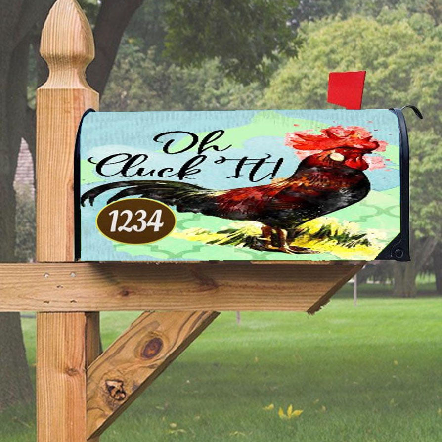 Oh, Cluck It Magnetic Mailbox Cover 18" X 21" Outdoor Decor