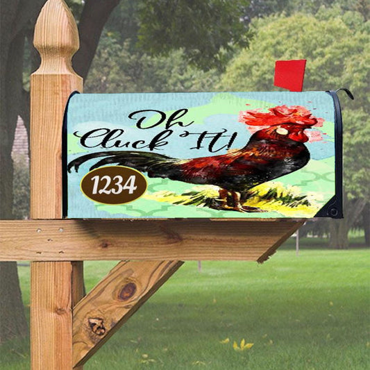 Oh, Cluck It Magnetic Mailbox Cover 18" X 21" Outdoor Decor