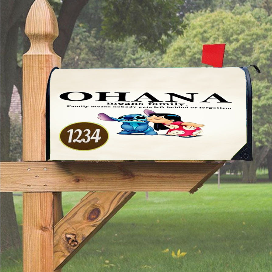 Ohana Big Family- Magnetic Mailbox Cover 18" X 21" Outdoor Decor