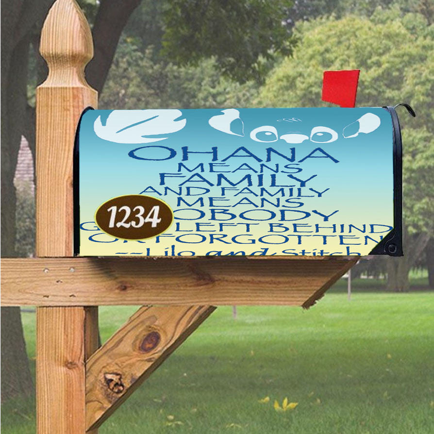 Ohana Word Magnetic Mailbox Cover 18" X 21" Outdoor Decor