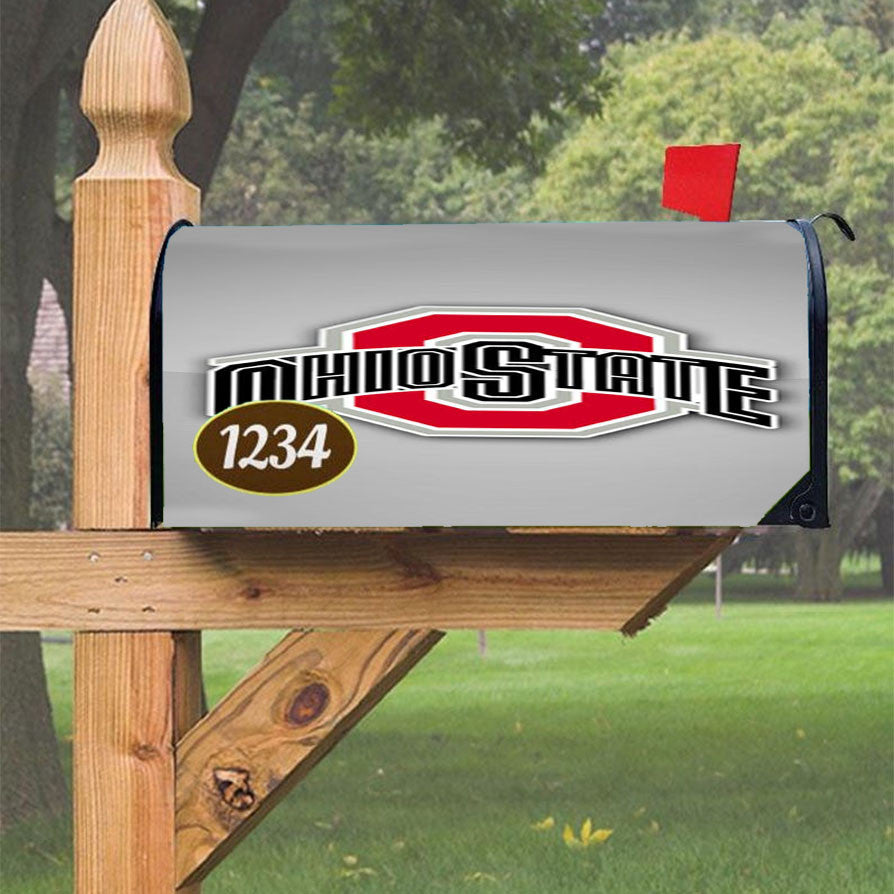 Ohio State Logo Magnetic Mailbox Cover 18" X 21" Outdoor Decor