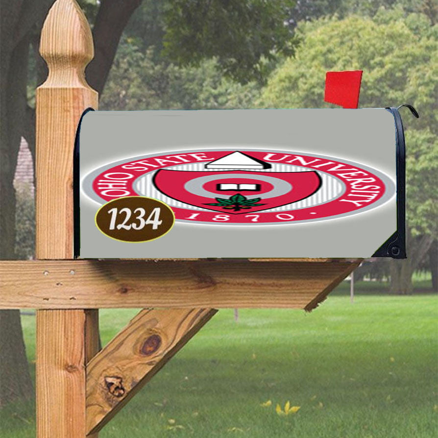 Ohio State University 1870 Magnetic Mailbox Cover 18" X 21" Outdoor Decor