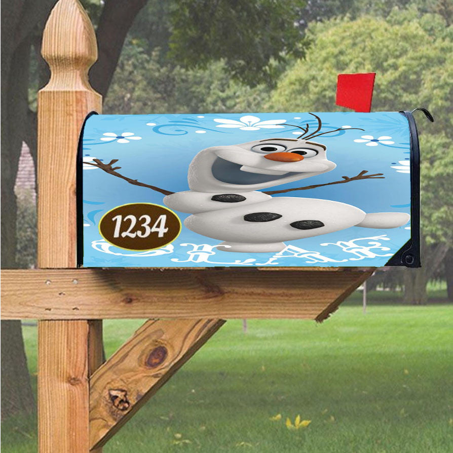 Olaf Disney Frozen Magnetic Mailbox Cover 18" X 21" Outdoor Decor