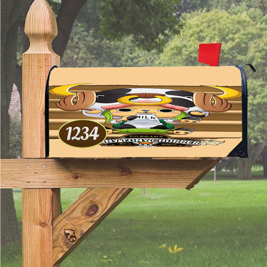One Piece Chopper Wanted Magnetic Mailbox Cover 18" X 21" Outdoor Decor