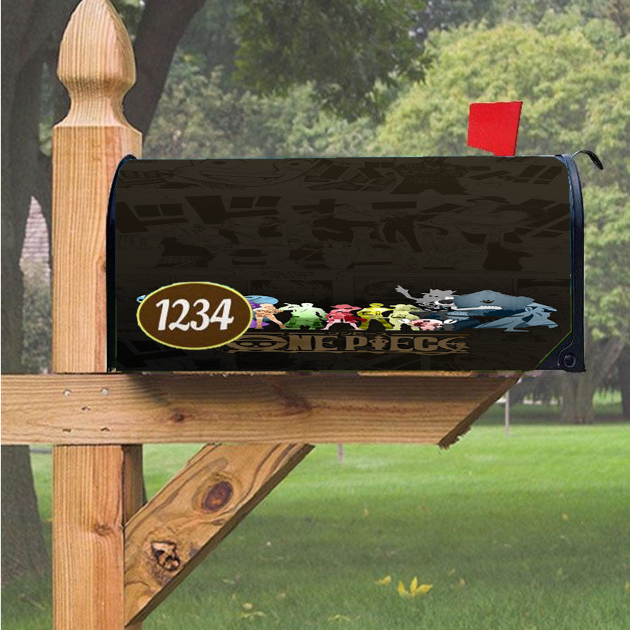 One Piece Comic Magnetic Mailbox Cover 18" X 21" Outdoor Decor
