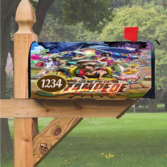 One Piece Stampede Movie Poster Magnetic Mailbox Cover 18" X 21" Outdoor Decor