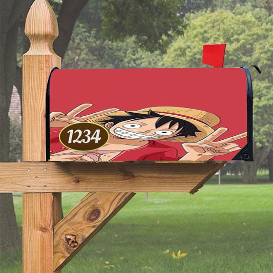 One Piece Zoro And Robin Magnetic Mailbox Cover 18" X 21" Outdoor Decor