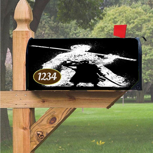 One Piece Zoro Silhouette Magnetic Mailbox Cover 18" X 21" Outdoor Decor