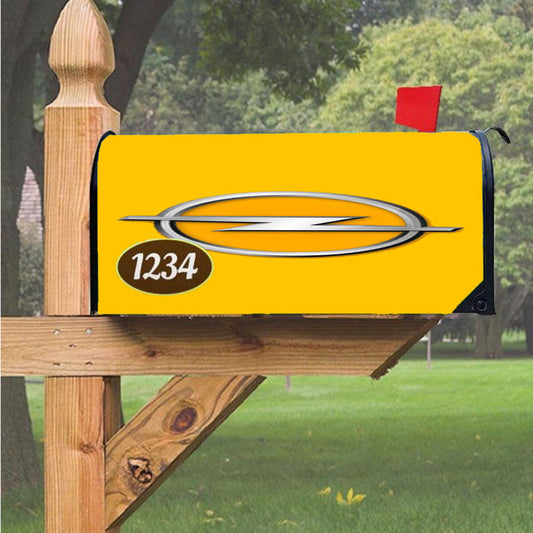 Opel Yellow Magnetic Mailbox Cover 18" X 21" Outdoor Decor