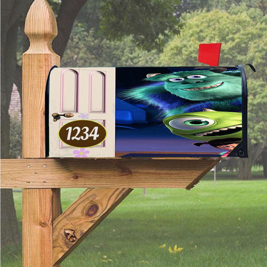 Open The Door Monster Inc Magnetic Mailbox Cover 18" X 21" Outdoor Decor