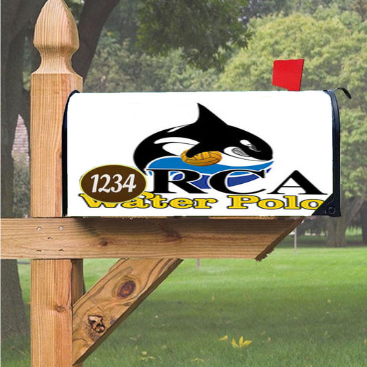 Orca Water Polo Magnetic Mailbox Cover 18" X 21" Outdoor Decor