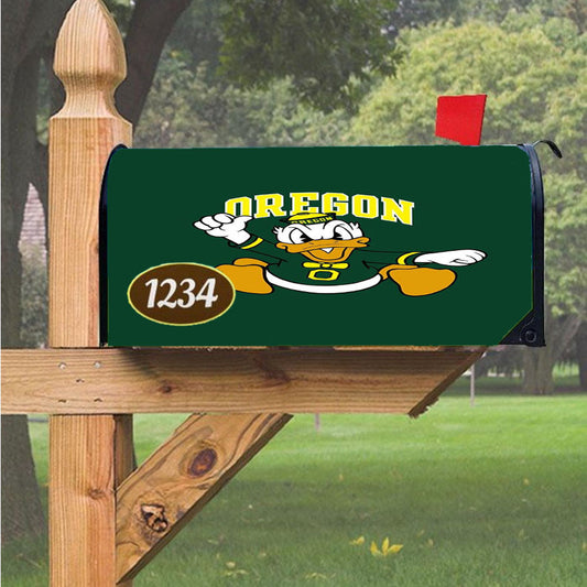 Oregon Ducks Logo 2 Magnetic Mailbox Cover 18" X 21" Outdoor Decor