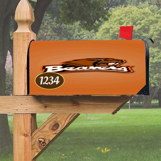 Oregon State Beavers Wallpaper Magnetic Mailbox Cover 18" X 21" Outdoor Decor