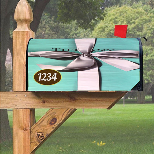 Original Tiffany And Co Box Magnetic Mailbox Cover 18" X 21" Outdoor Decor