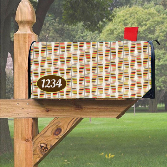 Orla Kiely Colorful Art Pattern Magnetic Mailbox Cover 18" X 21" Outdoor Decor