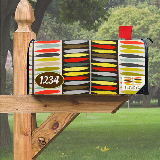 Orla Kiely Multi Stem Monogram Magnetic Mailbox Cover 18" X 21" Outdoor Decor