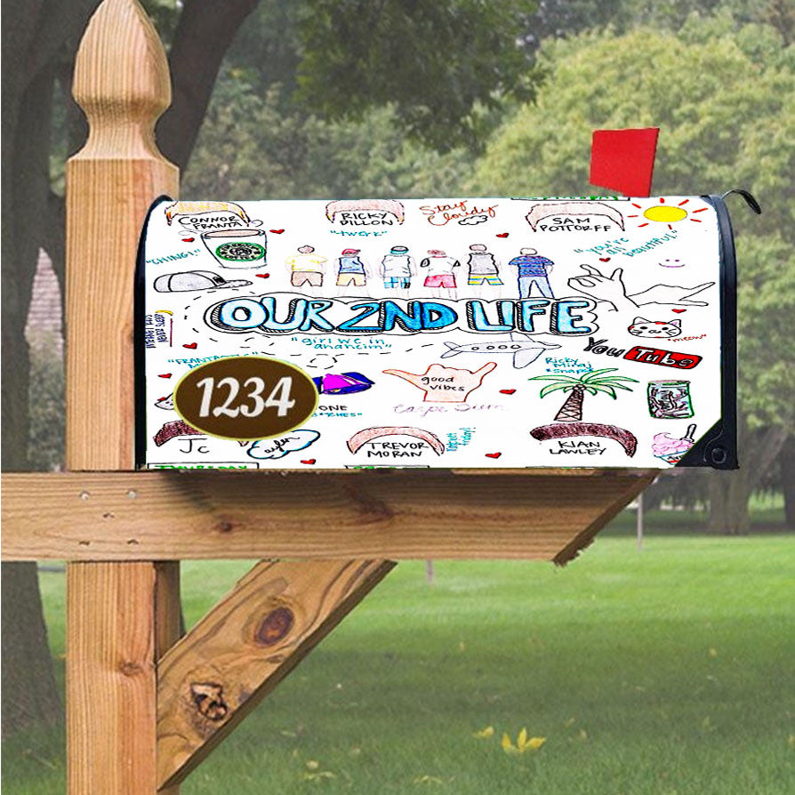 Our Nd Li Magnetic Mailbox Cover 18" X 21" Outdoor Decor