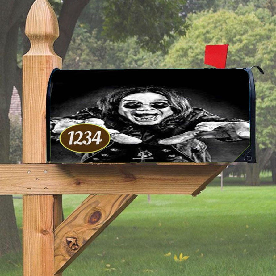 Ozzy Osbourne Black Sabbath Magnetic Mailbox Cover 18" X 21" Outdoor Decor
