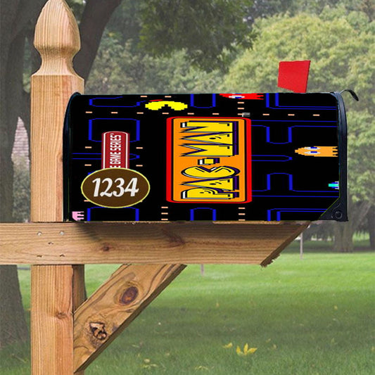Pac Man Arcade Game Series Magnetic Mailbox Cover 18" X 21" Outdoor Decor