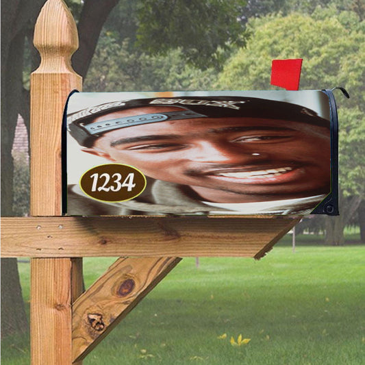 Pac Tupac Shakur Magnetic Mailbox Cover 18" X 21" Outdoor Decor