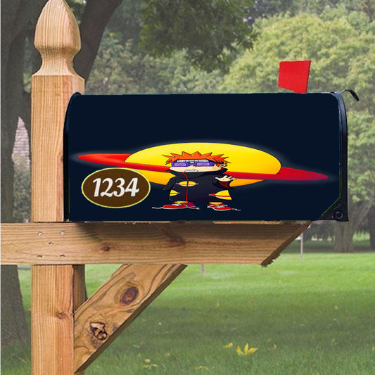 Pain And Chuckie From Rugrats Magnetic Mailbox Cover 18" X 21" Outdoor Decor