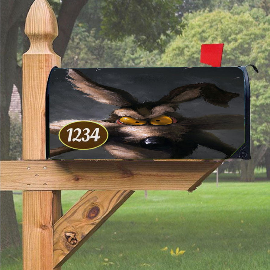 Painting Art Wile E Coyote Road Runner Looney Tunes Magnetic Mailbox Cover 18" X 21" Outdoor Decor