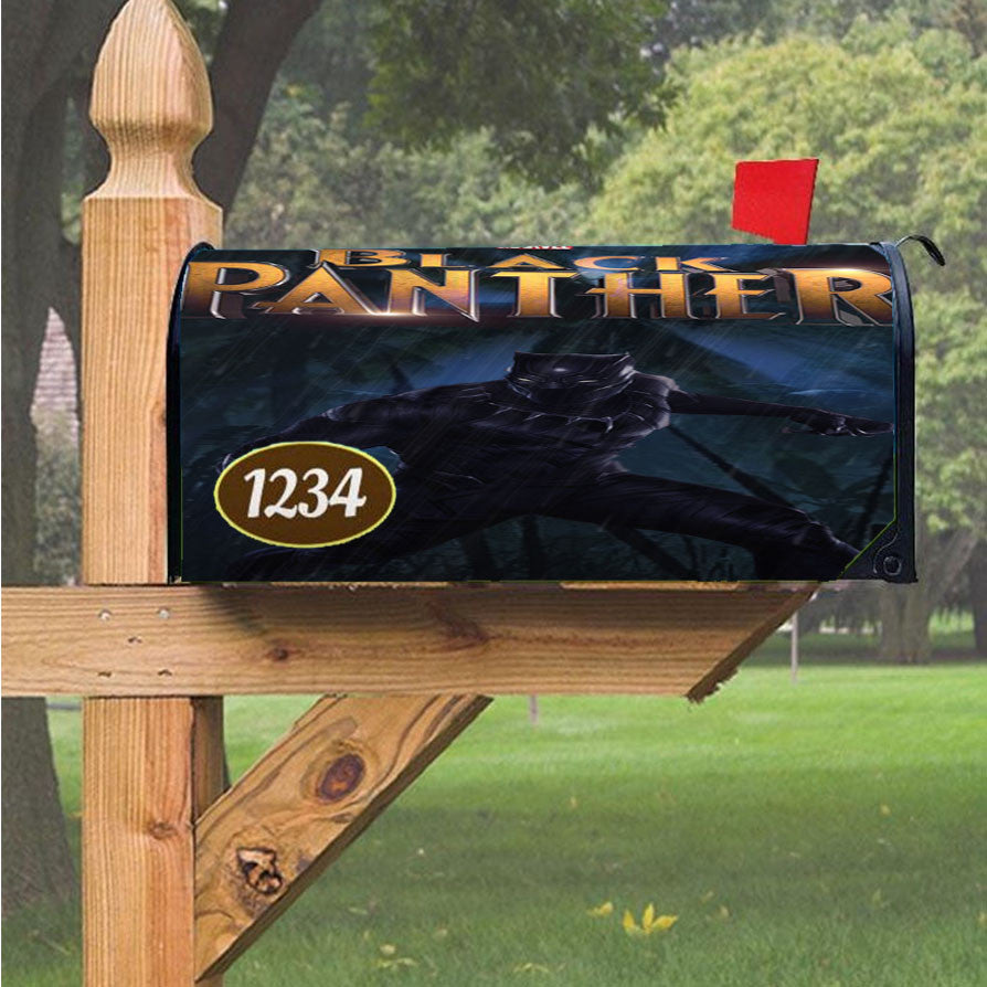 Panther Marvel Magnetic Mailbox Cover 18" X 21" Outdoor Decor