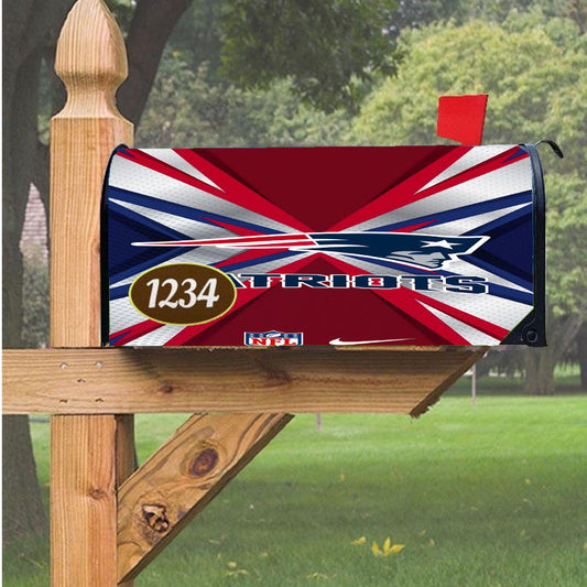 Patriots Magnetic Mailbox Cover 18" X 21" Outdoor Decor