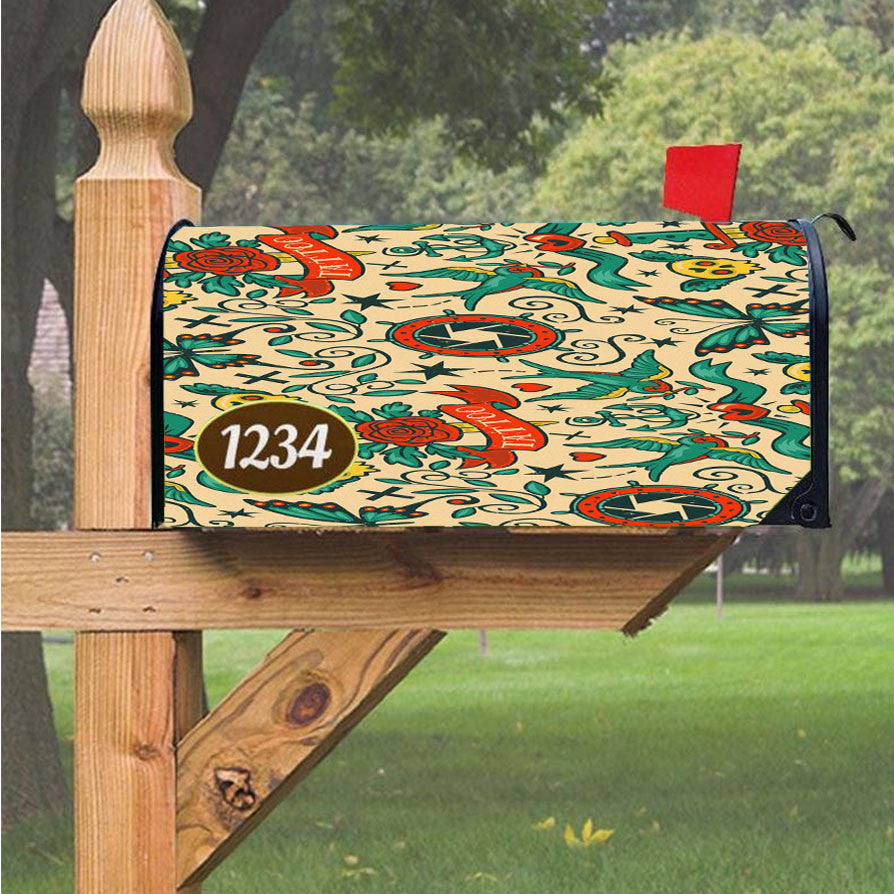 Pattern Magnetic Mailbox Cover 18" X 21" Outdoor Decor