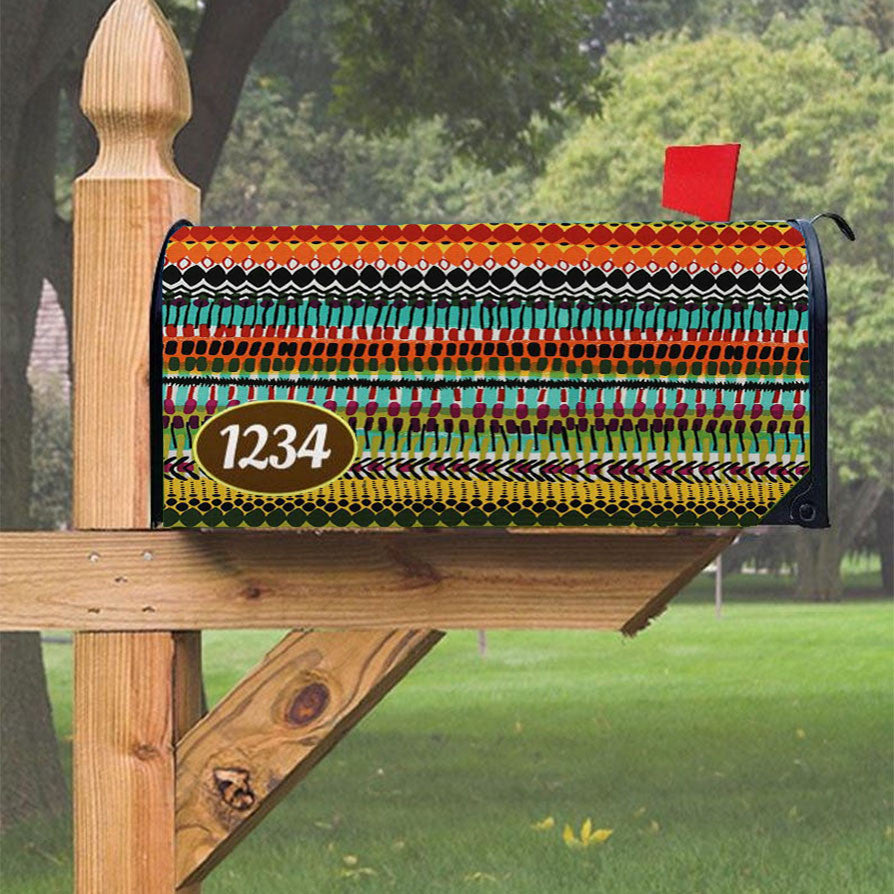 Pattern Culture Art Magnetic Mailbox Cover 18" X 21" Outdoor Decor
