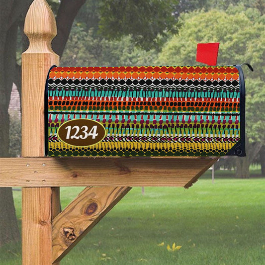 Pattern Culture Art Magnetic Mailbox Cover 18" X 21" Outdoor Decor