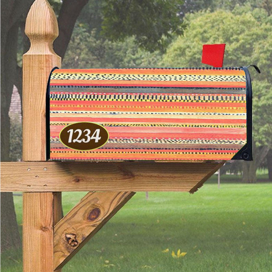 Pattern Is A Blur Magnetic Mailbox Cover 18" X 21" Outdoor Decor