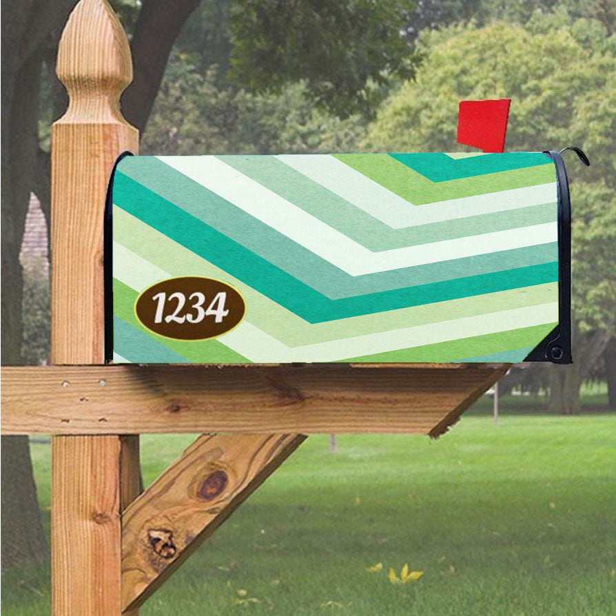 Pattern Pillow Glass Magnetic Mailbox Cover 18" X 21" Outdoor Decor