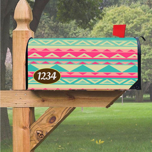 Pattern Pink Cute Tosqa Magnetic Mailbox Cover 18" X 21" Outdoor Decor