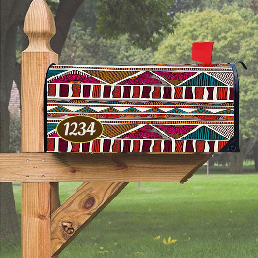 Pattern Rose Magnetic Mailbox Cover 18" X 21" Outdoor Decor