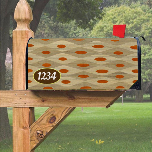 Pattern Smith Brown Magnetic Mailbox Cover 18" X 21" Outdoor Decor